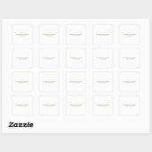Sticker Carré Minimalist Classical Professional Gold Color (Feuille)