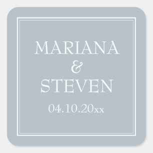 Sticker Carré Minimaliste Moderne Gris Clair Gris