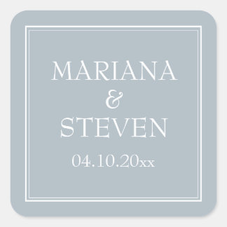 Sticker Carré Minimaliste Moderne Gris Clair Gris