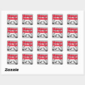 Sticker Carré Minimum protégé (Feuille)
