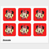 Sticker Carré Minnie (Feuille)