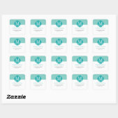Sticker Carré Mint Green Solid (Feuille)