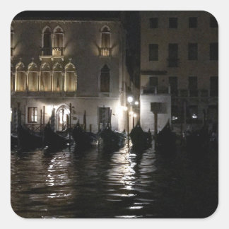 Sticker Carré Minuit sur le Grand Canal