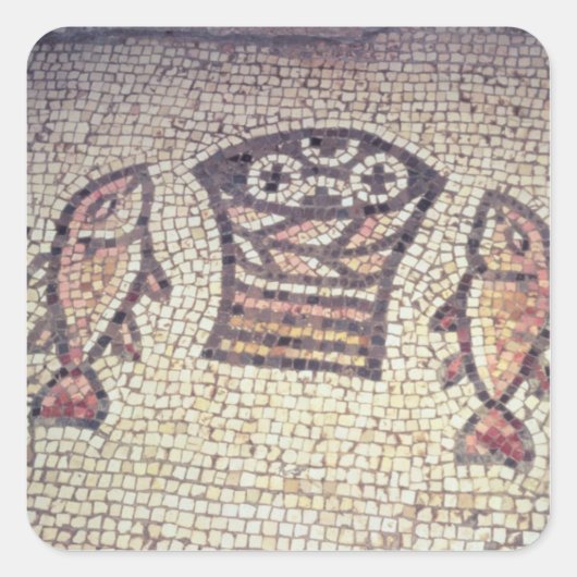 Sticker Carré Miracle du pain et des poissons (Devant)