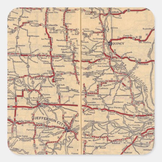 Sticker Carré Missouri 11 (Devant)