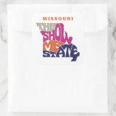 Sticker Carré Missouri State Surnom Word Art (Sac)