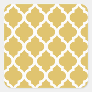 Sticker Carré Misted Yellow Moroccan