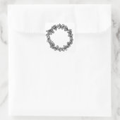 Sticker Carré Mistletoe Wreath (Sac)