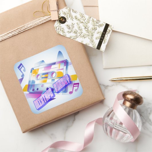 Sticker Carré Mixtape Energy (Cadeaux)