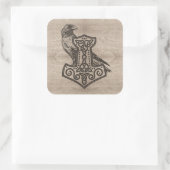 Sticker Carré Mjolnir - le marteau de Thor (Sac)