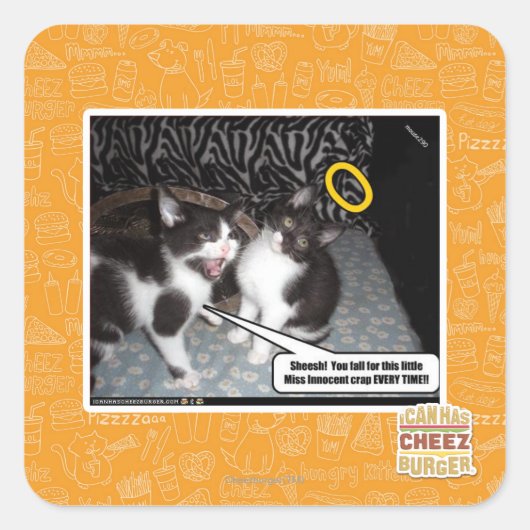 Sticker Carré Mlle Innocent (Devant)