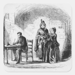 Sticker Carré Mme Bagnet retourne de son expédition