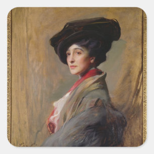 Sticker Carré Mme David Beatty, plus tard la comtesse Beatty