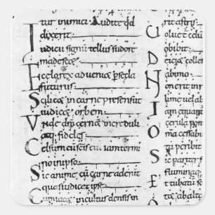 Sticker Carré Mme Latin Lectionary