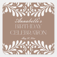Mocha Brown Talavera Espagne Fiesta Anniversaire F
