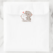 Sticker Carré Mochi Peach Cat - je vous mémore (Sac)