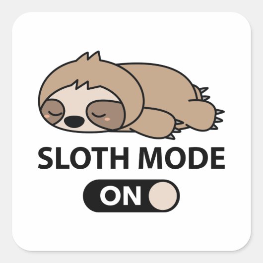 Sticker Carré Mode de fentes activé (Devant)