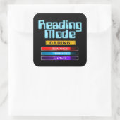 Sticker Carré Mode de lecture de gènes personnalisé (Sac)