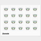 Sticker Carré Mode de vacances activé (Feuille)