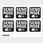 Sticker Carré Mode d'envoi activé (Feuille)