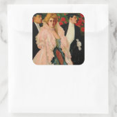 Sticker Carré Mode Edwardien (Sac)