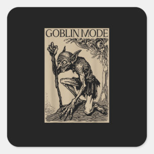 Sticker Carré Mode Gobelin Core Gobelin Vintage Esthétique Drôle