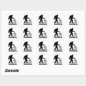 Sticker Carré Mode partagé Bigfoot activé (Feuille)
