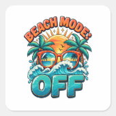 Sticker Carré Mode Plage : Désactivé (Devant)
