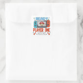 Sticker Carré Mode Ready Player One – Conception rétro de joueur (Sac)