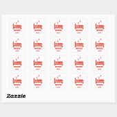 Sticker Carré mode Snooze (Feuille)