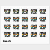 Sticker Carré Mode Vacances Design Été (Feuille)