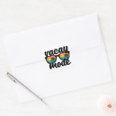 Sticker Carré Mode Vacances Design Été (Enveloppe)