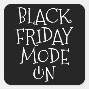 Sticker Carré Mode Vendredi Noir En Deal Shopping