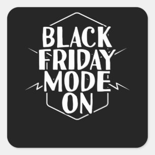 Sticker Carré Mode Vendredi Noir En Deal Shopping