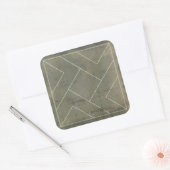 Sticker Carré Modèle Abstrait avec formes géométriques (Enveloppe)