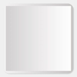 Sticker Carré Modèle blanc à double gris do-it-yourself texte et
