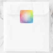 Sticker Carré Modèle blanc couleur personnalisée bleu violet ver (Sac)