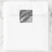 Sticker Carré Modèle blanc en marbre gris, Personnaliser (Sac)