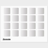 Sticker Carré Modèle blanc Gray Gradient, do-it-yourself Texte & (Feuille)