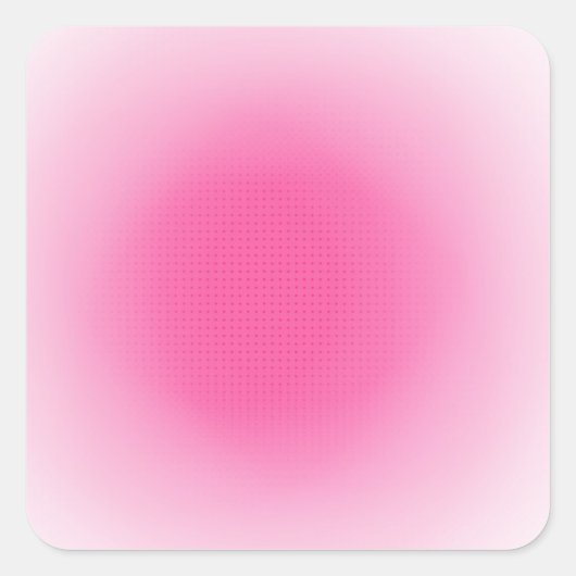 Sticker Carré Modèle blanc rose et blanc Personnalisé tendance (Devant)