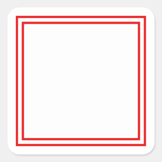 Sticker Carré Modèle Blank .. Ajouter votre texte image ici (Devant)