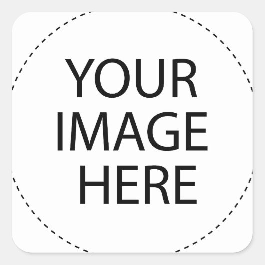 Sticker Carré Modèle Blank .. Ajouter votre texte image ici (Devant)