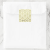 Sticker Carré Modèle Damask Old World (Sac)