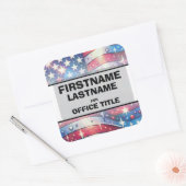 Sticker Carré Modèle de campagne personnalisé (Enveloppe)