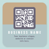 Sticker Carré Modèle de code QR moderne modifiable | Couleurs co