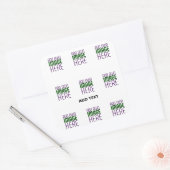 STICKER CARRÉ MODÈLE DE TEXTE D'IMAGE BLANCHE SIMPLE MODERNE (Enveloppe)