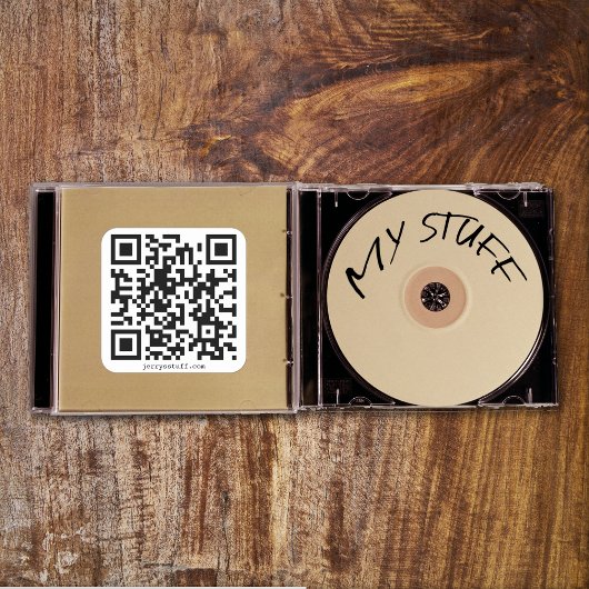 Sticker Carré Modèle d'URL CODE QR