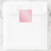 Sticker Carré Modèle élégant Cool brillant rose éclat blanc (Sac)