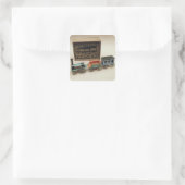 Sticker Carré Modèle ferroviaire, c.1870 (Sac)