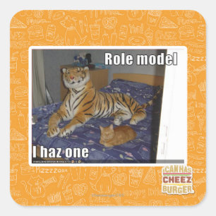 Sticker Carré Modèle, haz un d'I